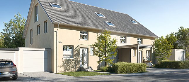 Neubau Karlsruhe Hohenwettersbach Reihenhuser